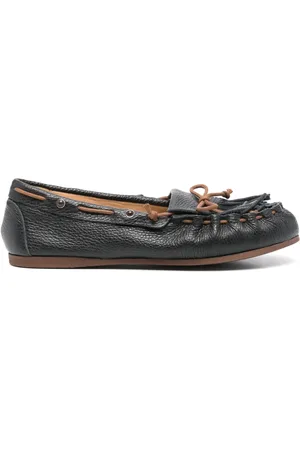 P.A.R.O.S.H. Loafers i læder med frynsedetalje