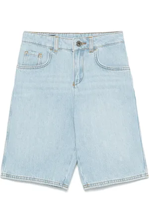Emporio Armani Denimshorts med logoplade