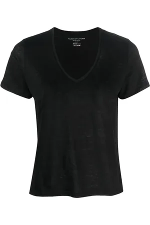 Majestic T-shirt med V-hals