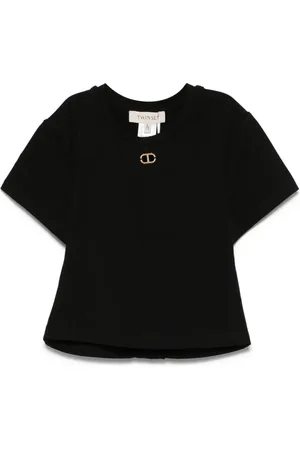 Twin-Set T-shirt med Oval T-plade