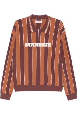 MARTINE ROSE Stribet polo