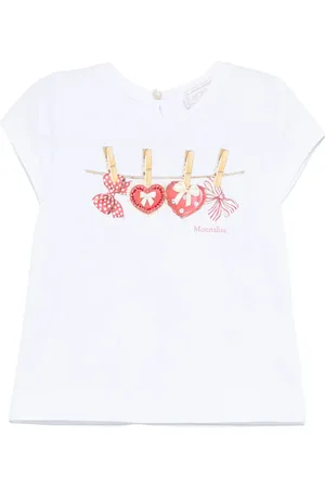 MONNALISA T-shirt med sløjfetryk