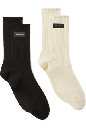 Karl Lagerfeld K/Essential strømper med logo (pakke med to)