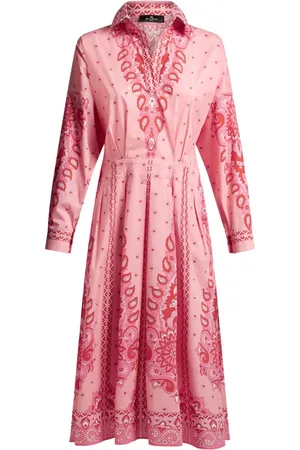 Etro Skjortekjole med paisleytryk