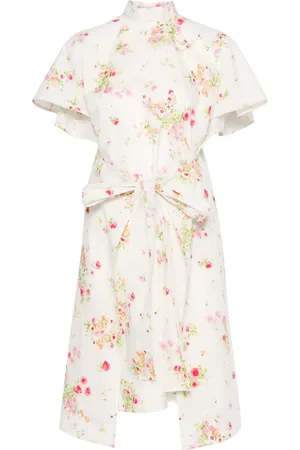 Nº21 Kjole med blomstertryk