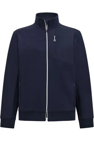 Boggi Milano Sweatshirt i scuba med lynlås