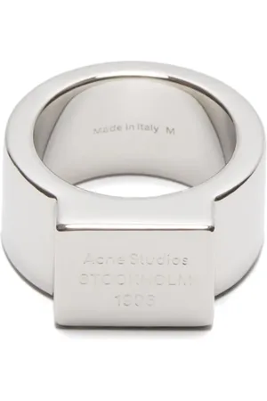 Acne Studios Signet-ring med indgraveret logo