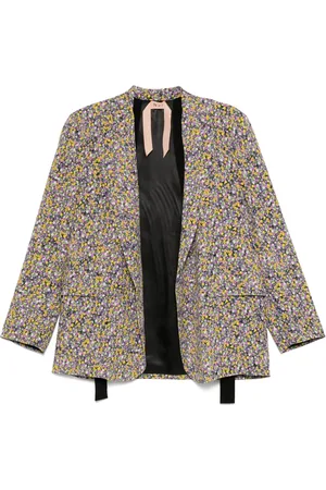 Nº21 Blazer med blomstertryk