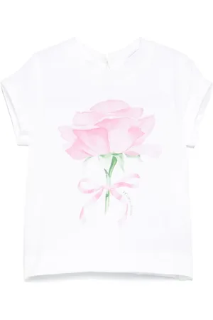 MONNALISA T-shirt med rosetryk