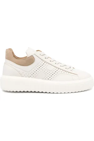 Hogan H-Stripes sneakers i ruskind