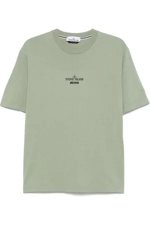 Stone Island T-shirt i jersey med økologisk tryk