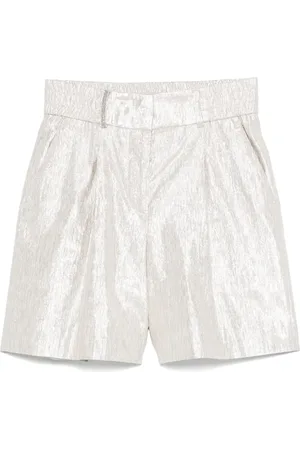 PESERICO SIGN Plisserede shorts i lurex