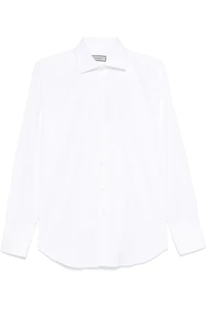 CANALI Skjorte med cutaway-krave