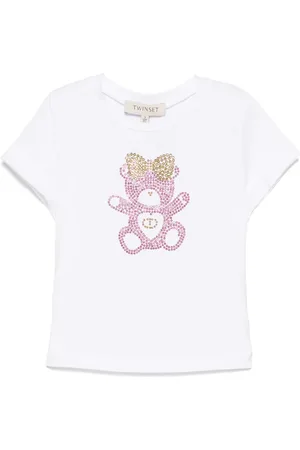 Twin-Set T-shirt med krystaludsmykning