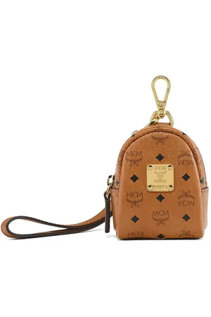 MCM Taske med monogram-print og glimmer