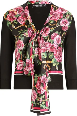 Dolce & Gabbana Sweater med rosetryk