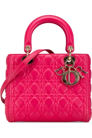 Dior Medium Cannage Lady Dior satchel-taske i lammeskind fra 2013