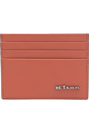 Kiton Kortholder i saffiano-læder