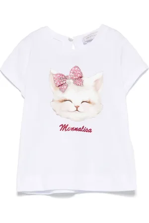 MONNALISA T-shirt med kattetryk