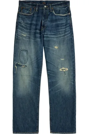 Ralph Lauren Jeans med lige ben og slitageeffekt