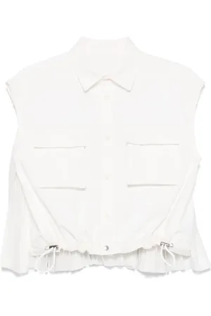 SACAI Vest med plisseret detalje