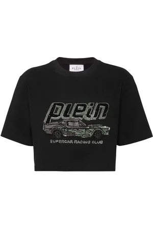 Philipp Plein Cropped Car T-shirt