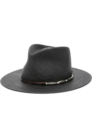 Brunello Cucinelli Perledekoreret fedora-hat