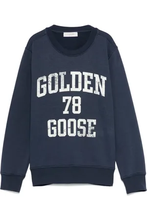 Golden Goose Sweatshirt med rund hals og logotryk