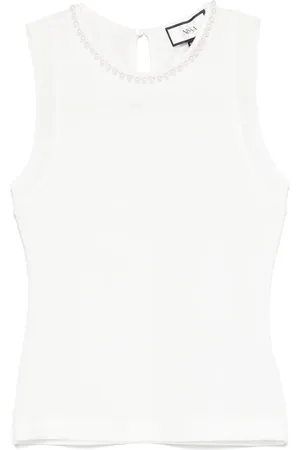 NISSA Tanktop med imiterede perler