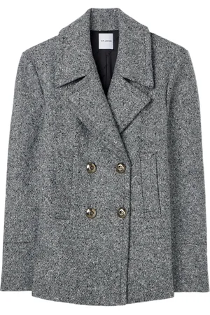 ST. JOHN Dobbeltradet blazer i filt