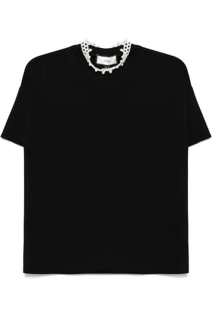 NISSA T-shirt med aftagelige imiterede perler