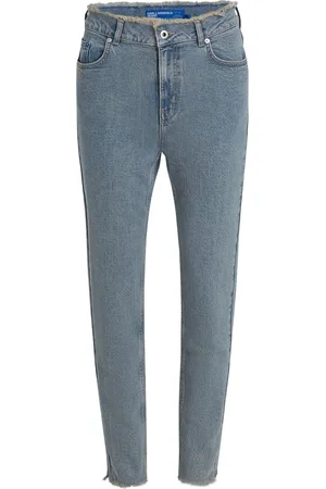 Karl Lagerfeld Jeans med frynset kant