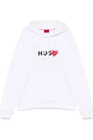 HUGO BOSS Hættetrøje med hjertetryk
