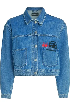 Karl Lagerfeld Cropped Ikon denimjakke