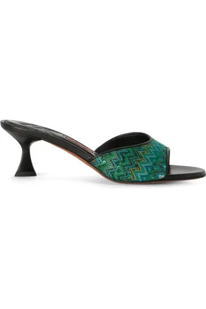 Missoni Mules med zigzagmønster