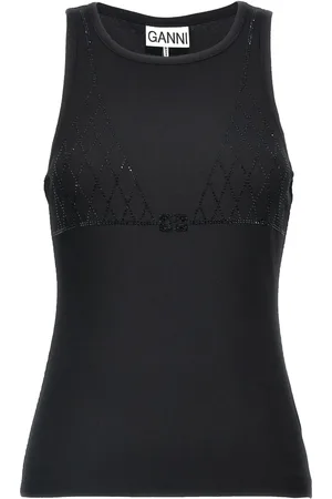 Ganni Tanktop med rhinsten