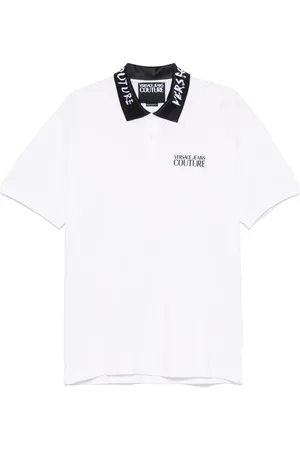 VERSACE Polo med børstet krave