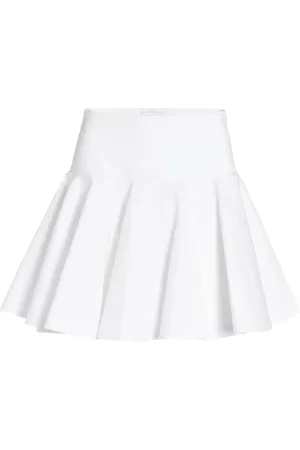 Giambattista Valli Kort nederdel i poplin med svaj