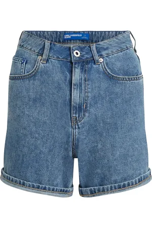 Karl Lagerfeld Denimshorts med høj talje