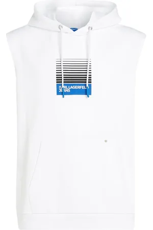 Karl Lagerfeld ærmeløs hættetrøje med logotryk