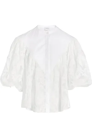 Giambattista Valli Bluse med broderede blonder