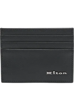 Kiton Kortholder i saffiano-læder