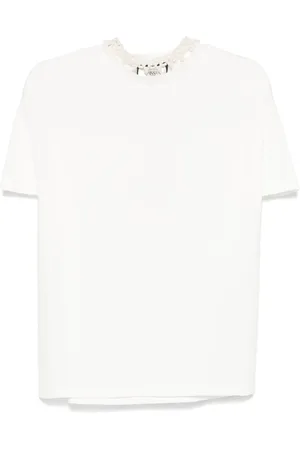 NISSA T-shirt med perlekrave