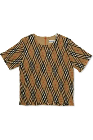 Burberry Ternet T-shirt med ruche