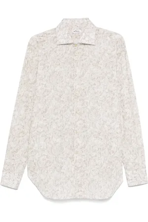 Kiton Skjorte med paisleytryk