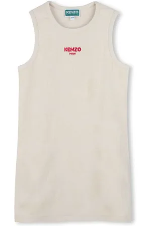 Kenzo Kjole i mønstret jacquard med bælte
