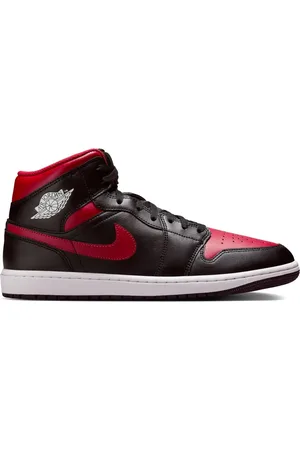 Jordan 1 Mid "Bred Twist - Black/Varsity Red/Summit White" sneakers