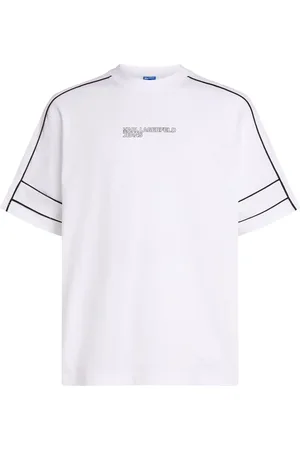 Karl Lagerfeld T-shirt med kantningsdetaljer