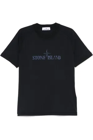Stone Island T-shirt i jersey med økologisk tryk