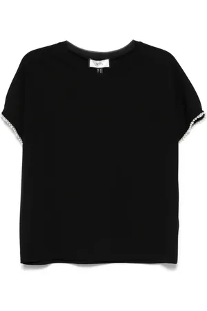 NISSA T-shirt med imiterede perler